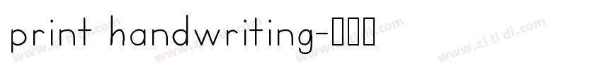 print handwriting字体转换